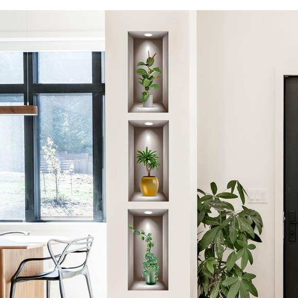 Elegant Green Plant Wall Art Trio - Picture 5 of 11